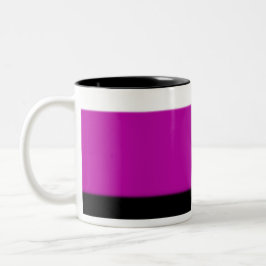White, Roze en Black Ombre Tweekleurige Koffiemok