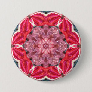 ~ White roze Green BLING ~ Button
