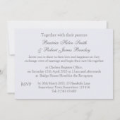 White - roze orchideeën Weddenschap Kaart (Achterkant)