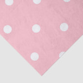 White roze pols dot papier (Detail)