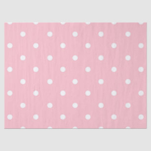 White roze pols dot papier