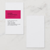 White Ruby Red Attractive Charming Visitekaartje (Voorkant / Achterkant)