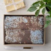 White Rusted Metal Corrosion Pattern Tissuepapier (Geschenk)