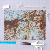 White Rusted Metal Corrosion Pattern Tissuepapier (Craft)