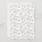 White Sage Wedding Jubileum Uitnodiging (Achterkant)
