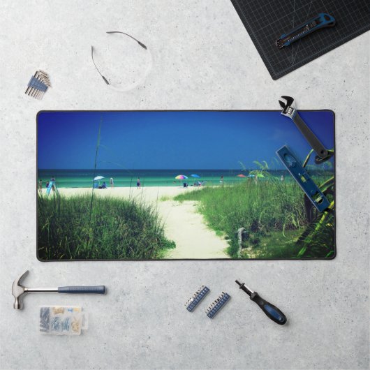White Sand Beach Desk Mat (Werkstation)