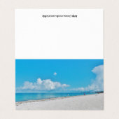 White Sand Beach Visitekaartje (Buitenkant ongevouwen)