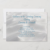 White Sand Beach Wedding Programme (Devant)