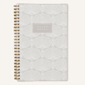 White Sand Beige | Deco Fans Personalized Notitieboek (Voorkant)