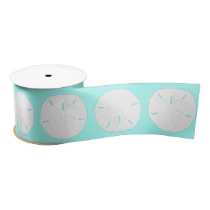 White Sand Dollars Craft Decorting Ribbon Lint