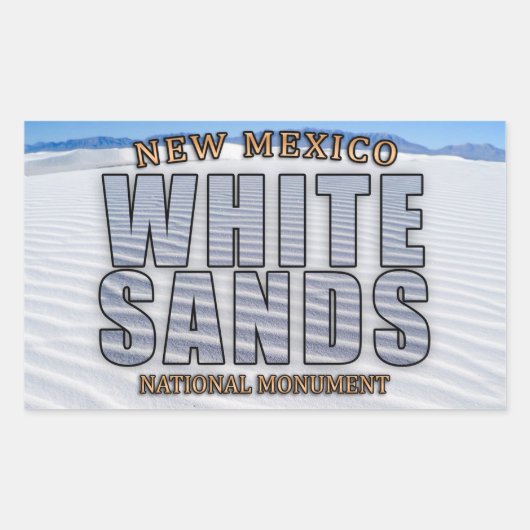 White Sands Nationaal Monument Stickers (Voorkant)