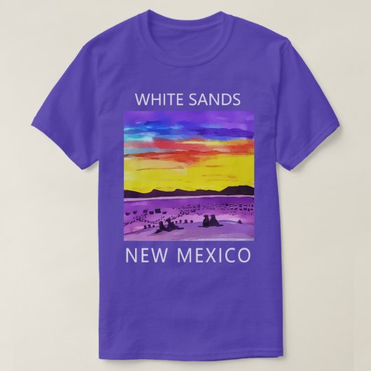White Sands National Monument Welsh Ontwerpen T-shirt (Design voorkant)