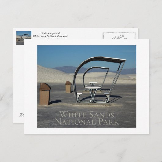 White Sands National Park New Mexico Briefkaart (Voorkant / Achterkant)