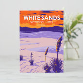 White Sands National Park New Mexico Feestdagenkaart (Staand voorkant)