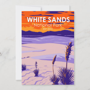 White Sands National Park New Mexico Feestdagenkaart