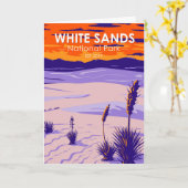 White Sands National Park New Mexico  Kaart (Gele Bloem)