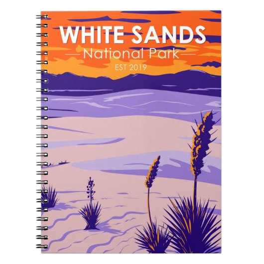 White Sands National Park New Mexico  Notitieboek (Voorkant)