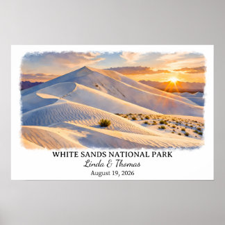 White Sands National Park New Mexico Poster