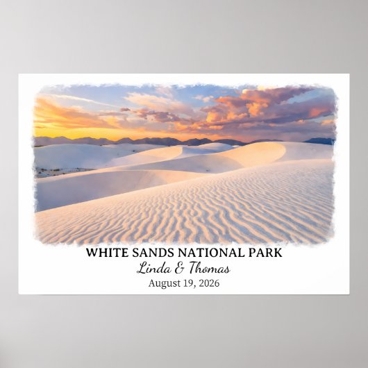 White Sands National Park New Mexico Poster (Devant)