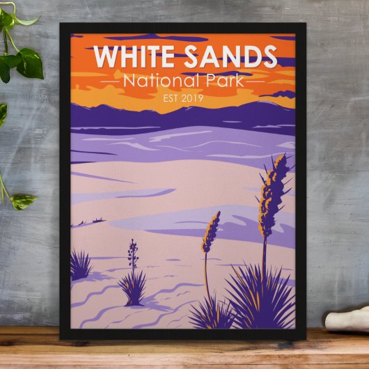 White Sands National Park New Mexico  Poster