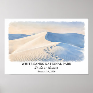 White Sands National Park New Mexico Poster