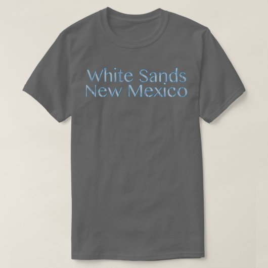White Sands New Mexico ingebed T-shirt (Design voorkant)