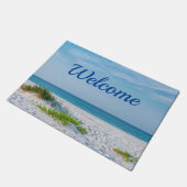 White Sandy Beach Florida Coastline Welkom Deurmat (Schuin)