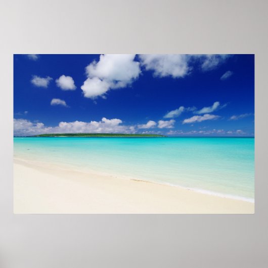 White Sandy Beach Poster (Voorkant)