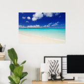 White Sandy Beach Poster (Thuiskantoor)
