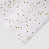White Satin and Metallic Gold Stippen Tissuepapier (Detail)