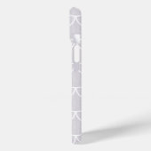 White Scalloped Mermaid Scale Pattern Case-Mate iPhone Case (Achterkant / Links)
