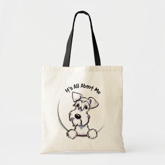 White Schnauzer heeft alles over mij Tote Bag (Voorkant)