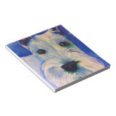 White Schnauzer's RULE! Notitieblok (Schuin)