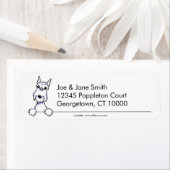 White Schnazuer Clean & Simple Etiket (Insitu)