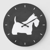 White Scottish Terrier Silhouette