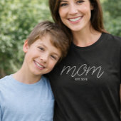 White Script Established Mom T-shirt