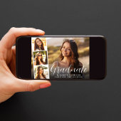 White Script Photo Overlay Afstuderen Aankondiging