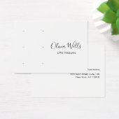 White Script Three Pair Stud Earring Holes Visitekaartje (Bureau)