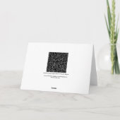 White Scrolling Curves op Black Harting Card Bedankkaart (Achterkant)
