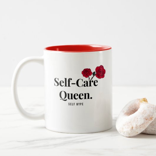 White - Self-Care Queen - Mok (Met donut)