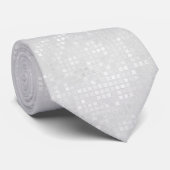 White Sequin Effect Stropdas (Opgerold)