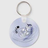 White Serenity Tiger Sleutelhanger (Voorkant)