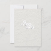 White Shamrock Wedding Save the Date Kaart (Achterkant)