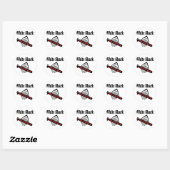 White Shark Ronde Sticker (Vel)