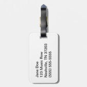 White Sheet Music Bagagelabel (Achterkant verticaal)