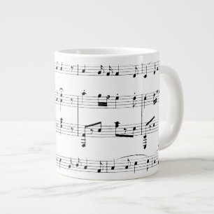 White Sheet Music Extra Grote Mok