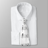 White Sheet Music Stropdas (Gebonden)