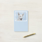 White Shepherd Painting - Cute Original Dog Art Post-it® Notes (Op bureau)