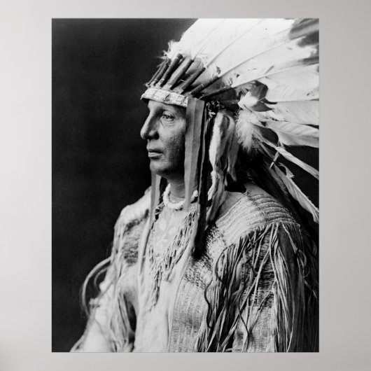 White Shield - Arikara Native American Indian Poster (Voorkant)