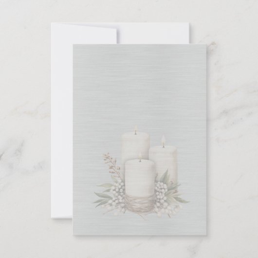 White Shiny Elegant Sparkly Frame RSVP Kaartje (Achterkant)